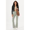 imageODODOS Womens Bootcut Yoga Pants Tummy Control Non See Through Bootleg Gym Workout PantsLime Stone