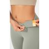 imageODODOS Womens Bootcut Yoga Pants Tummy Control Non See Through Bootleg Gym Workout PantsLime Stone