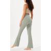 imageODODOS Womens Bootcut Yoga Pants Tummy Control Non See Through Bootleg Gym Workout PantsLime Stone