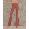 imageODODOS Womens Bootcut Yoga Pants Tummy Control Non See Through Bootleg Gym Workout PantsMauve