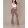 imageODODOS Womens Bootcut Yoga Pants Tummy Control Non See Through Bootleg Gym Workout PantsPurple Taupe