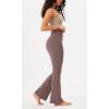 imageODODOS Womens Bootcut Yoga Pants Tummy Control Non See Through Bootleg Gym Workout PantsPurple Taupe