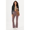 imageODODOS Womens Bootcut Yoga Pants Tummy Control Non See Through Bootleg Gym Workout PantsPurple Taupe