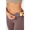 imageODODOS Womens Bootcut Yoga Pants Tummy Control Non See Through Bootleg Gym Workout PantsPurple Taupe