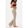 imageODODOS Womens Bootcut Yoga Pants Tummy Control Non See Through Bootleg Gym Workout PantsShaker Beige