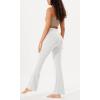 imageODODOS Womens Bootcut Yoga Pants Tummy Control Non See Through Bootleg Gym Workout PantsWhite
