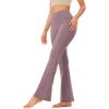 imageODODOS Womens Bootcut Yoga Pants Tummy Control Non See Through Bootleg Gym Workout PantsLavender