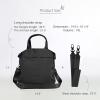 imageODODOS 19L Multi Hobo Bags 20 with 2 Straps for Women Totes Handbags Crossbody Shoulder BagsBlack