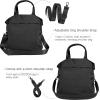 imageODODOS 19L Multi Hobo Bags 20 with 2 Straps for Women Totes Handbags Crossbody Shoulder BagsBlack