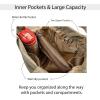 imageODODOS 19L Multi Hobo Bags 20 with 2 Straps for Women Totes Handbags Crossbody Shoulder BagsBrown