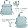 imageODODOS 19L Multi Hobo Bags 20 with 2 Straps for Women Totes Handbags Crossbody Shoulder BagsChambray