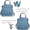 imageODODOS 19L Multi Hobo Bags 20 with 2 Straps for Women Totes Handbags Crossbody Shoulder BagsDark Blue