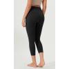 imageODODOS ODCLOUD Buttery Soft Lounge Yoga Capris with Pockets for Women 14quot  19quot  21quot High Waist Capri LeggingsBlack