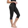 imageODODOS ODCLOUD Buttery Soft Lounge Yoga Capris with Pockets for Women 14quot  19quot  21quot High Waist Capri LeggingsBlack
