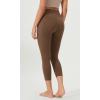 imageODODOS ODCLOUD Buttery Soft Lounge Yoga Capris with Pockets for Women 14quot  19quot  21quot High Waist Capri LeggingsBrunette
