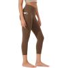 imageODODOS ODCLOUD Buttery Soft Lounge Yoga Capris with Pockets for Women 14quot  19quot  21quot High Waist Capri LeggingsBrunette