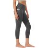 imageODODOS ODCLOUD Buttery Soft Lounge Yoga Capris with Pockets for Women 14quot  19quot  21quot High Waist Capri LeggingsCharcoal