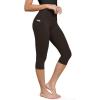 imageODODOS ODCLOUD Buttery Soft Lounge Yoga Capris with Pockets for Women 14quot  19quot  21quot High Waist Capri LeggingsDark Brown