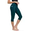 imageODODOS ODCLOUD Buttery Soft Lounge Yoga Capris with Pockets for Women 14quot  19quot  21quot High Waist Capri LeggingsForest Teal