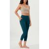 imageODODOS ODCLOUD Buttery Soft Lounge Yoga Capris with Pockets for Women 14quot  19quot  21quot High Waist Capri LeggingsForest Teal