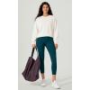 imageODODOS ODCLOUD Buttery Soft Lounge Yoga Capris with Pockets for Women 14quot  19quot  21quot High Waist Capri LeggingsForest Teal