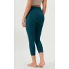 imageODODOS ODCLOUD Buttery Soft Lounge Yoga Capris with Pockets for Women 14quot  19quot  21quot High Waist Capri LeggingsForest Teal