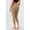 imageODODOS ODCLOUD Buttery Soft Lounge Yoga Capris with Pockets for Women 14quot  19quot  21quot High Waist Capri LeggingsLight Brown