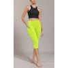 imageODODOS ODCLOUD Buttery Soft Lounge Yoga Capris with Pockets for Women 14quot  19quot  21quot High Waist Capri LeggingsNeon Green