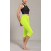 imageODODOS ODCLOUD Buttery Soft Lounge Yoga Capris with Pockets for Women 14quot  19quot  21quot High Waist Capri LeggingsNeon Green