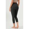 imageODODOS ODCLOUD Buttery Soft Lounge Yoga Capris with Pockets for Women 14quot  19quot  21quot High Waist Capri LeggingsOnyx Black Grey