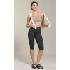 imageODODOS ODCLOUD Buttery Soft Lounge Yoga Capris with Pockets for Women 14quot  19quot  21quot High Waist Capri LeggingsOnyx Black Grey