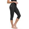imageODODOS ODCLOUD Buttery Soft Lounge Yoga Capris with Pockets for Women 14quot  19quot  21quot High Waist Capri LeggingsOnyx Black Grey