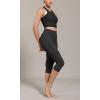 imageODODOS ODCLOUD Buttery Soft Lounge Yoga Capris with Pockets for Women 14quot  19quot  21quot High Waist Capri LeggingsOnyx Black Grey