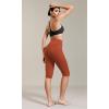 imageODODOS ODCLOUD Buttery Soft Lounge Yoga Capris with Pockets for Women 14quot  19quot  21quot High Waist Capri LeggingsOrange Rust