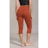imageODODOS ODCLOUD Buttery Soft Lounge Yoga Capris with Pockets for Women 14quot  19quot  21quot High Waist Capri LeggingsOrange Rust