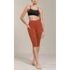 imageODODOS ODCLOUD Buttery Soft Lounge Yoga Capris with Pockets for Women 14quot  19quot  21quot High Waist Capri LeggingsOrange Rust
