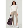 imageODODOS ODCLOUD Buttery Soft Lounge Yoga Capris with Pockets for Women 14quot  19quot  21quot High Waist Capri LeggingsShaker Beige