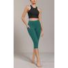 imageODODOS ODCLOUD Buttery Soft Lounge Yoga Capris with Pockets for Women 14quot  19quot  21quot High Waist Capri LeggingsStorm Teal
