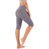 imageODODOS Womens High Waisted Yoga Capris with Pockets Tummy Control Non See Through Workout Athletic Running Capri LeggingsAsh Violet