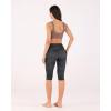 imageODODOS Womens High Waisted Yoga Capris with Pockets Tummy Control Non See Through Workout Athletic Running Capri LeggingsBlack Dot
