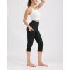 imageODODOS Womens High Waisted Yoga Capris with Pockets Tummy Control Non See Through Workout Athletic Running Capri LeggingsCharcoal Camo