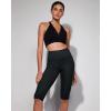 imageODODOS Womens High Waisted Yoga Capris with Pockets Tummy Control Non See Through Workout Athletic Running Capri LeggingsCharcoal Leopard