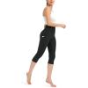 imageODODOS Womens High Waisted Yoga Capris with Pockets Tummy Control Non See Through Workout Athletic Running Capri LeggingsCharcoal Leopard