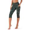 imageODODOS Womens High Waisted Yoga Capris with Pockets Tummy Control Non See Through Workout Athletic Running Capri LeggingsColorful Camo
