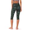 imageODODOS Womens High Waisted Yoga Capris with Pockets Tummy Control Non See Through Workout Athletic Running Capri LeggingsColorful Camo