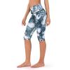imageODODOS Womens High Waisted Yoga Capris with Pockets Tummy Control Non See Through Workout Athletic Running Capri LeggingsCrosstalk Navy