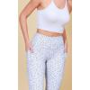 imageODODOS Womens High Waisted Yoga Capris with Pockets Tummy Control Non See Through Workout Athletic Running Capri LeggingsDalmatian