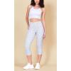 imageODODOS Womens High Waisted Yoga Capris with Pockets Tummy Control Non See Through Workout Athletic Running Capri LeggingsDalmatian