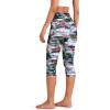 imageODODOS Womens High Waisted Yoga Capris with Pockets Tummy Control Non See Through Workout Athletic Running Capri LeggingsFine Art Wine