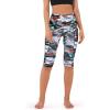 imageODODOS Womens High Waisted Yoga Capris with Pockets Tummy Control Non See Through Workout Athletic Running Capri LeggingsFine Art Wine